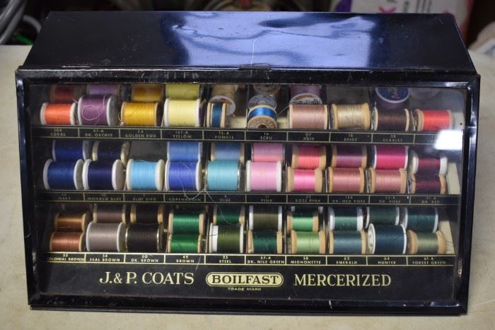 J&P Coats Metal Spool Cabinet