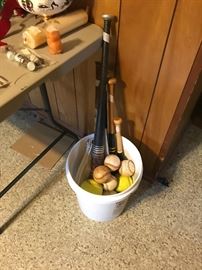 Baseball bats & balls