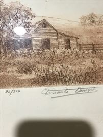 Print number and signature on picture