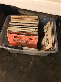 Vintage record albums