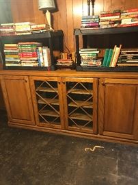 Great glass and oak cabinet