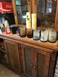 Glasses in “saloon” area