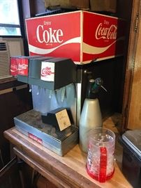 Coke machine in “saloon” area