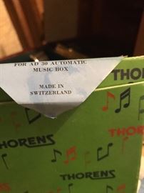 Thorens metal music box recordings
