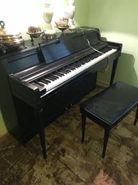 Wurlitzer piano and bench