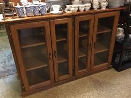 Glass front curio cabinet