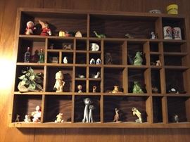 Shadow box with collectibles