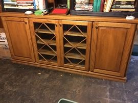 Another view of the glass front cabinet