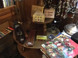 Round 2 level table and milking stool