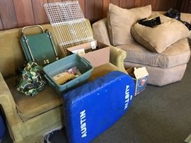 Loveseat, Chair, misc.