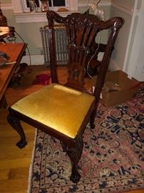 Carved mahogany very heavy 