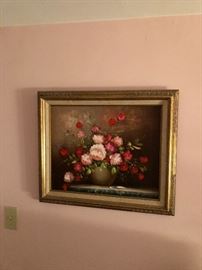 One of many large oil paintings