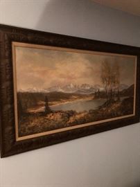 Many large original oil paintings 