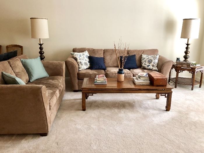 Microfiber Suide Sofa & Loveseat