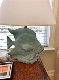 Green Fish Table Lamp