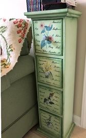 Green 4 drawer storage box