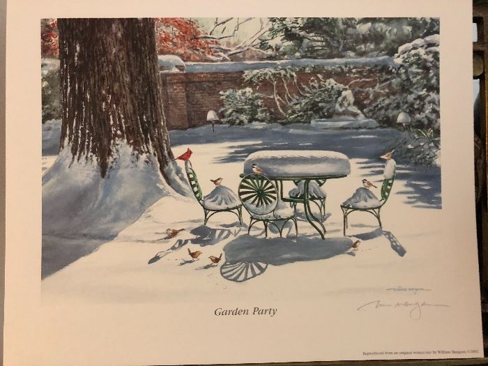 William Mangum Print "Garden Party"
