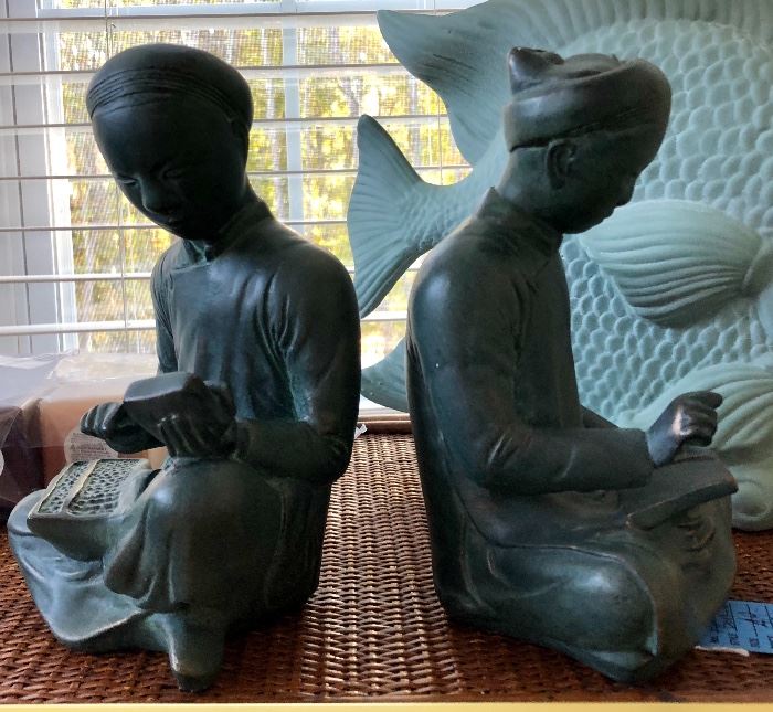 Auston Sculpture Mathematicians Bookends