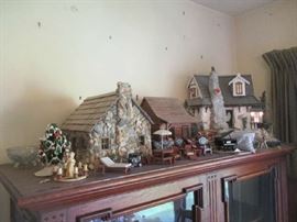 STONE CABIN, LOG, CABIN AND HOUSE