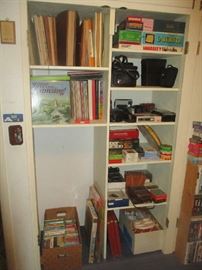 BOOKS, SCRAPBOOKS AND HOUSEHOLD ITEMS