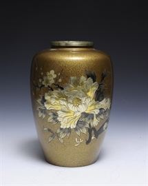 Mixed Metal Vase, Japanese