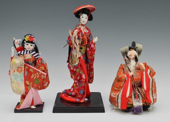 (2) Japanese Dolls & Korean Doll of Emperor
