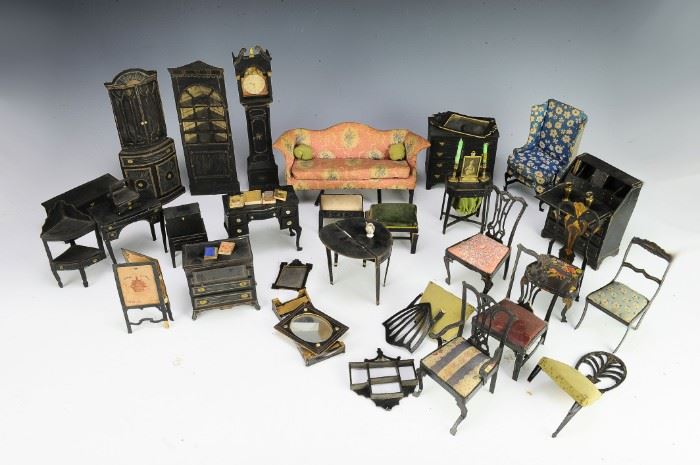 (45) Lot of Handmade Dollhouse Furniture
