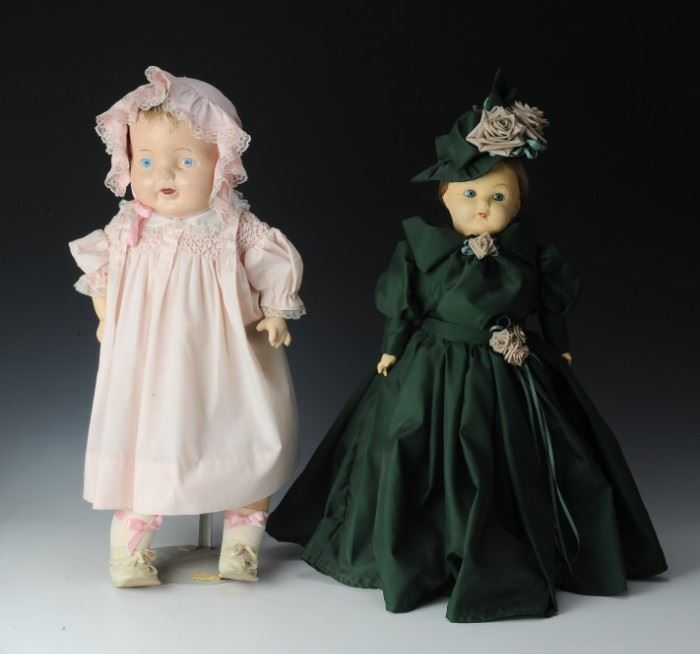 (2) Composition Dolls, Inc. Ideal