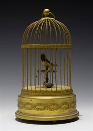 Singing Bird in Cage Automaton from France