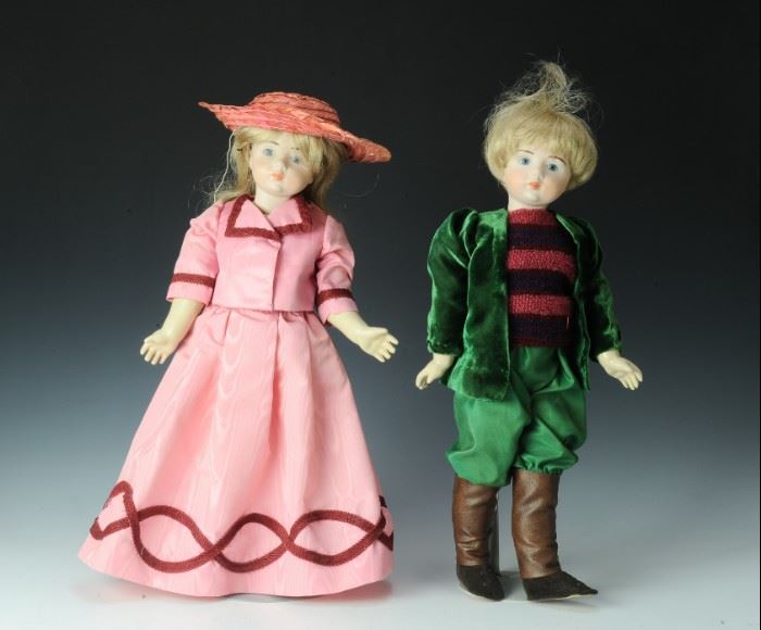 Boy and Girl Repro A. Marque Doll