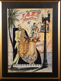 Original 1997 Poster Jacksonville Jazz Festival