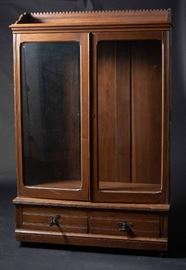 Antique Two-Door Bookcase