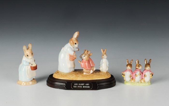 (3) Beatrix Potter Mrs. Rabbit and the Bunnies
