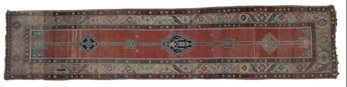 19th Century Persian Bakhshayesh Wool Runner