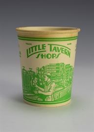 Little Tavern Wax Paper Coffee Cup