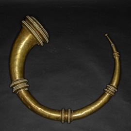 Curved Brass Horn