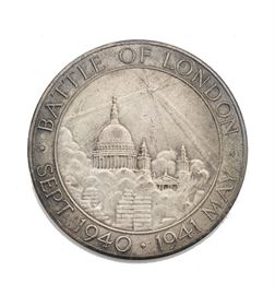 London England Battle WWII Commemorative Medal