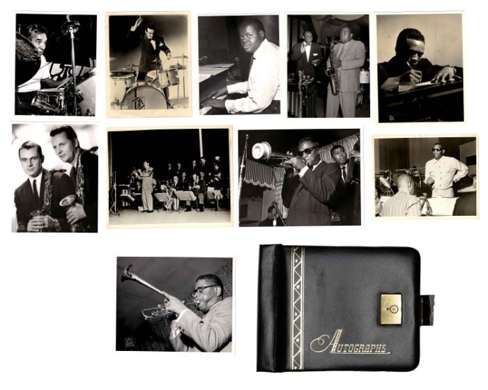 (11) Jazz Great Autograph Album Plus Photos