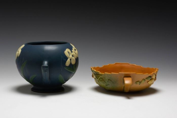 (2) Roseville Vase and Bowl