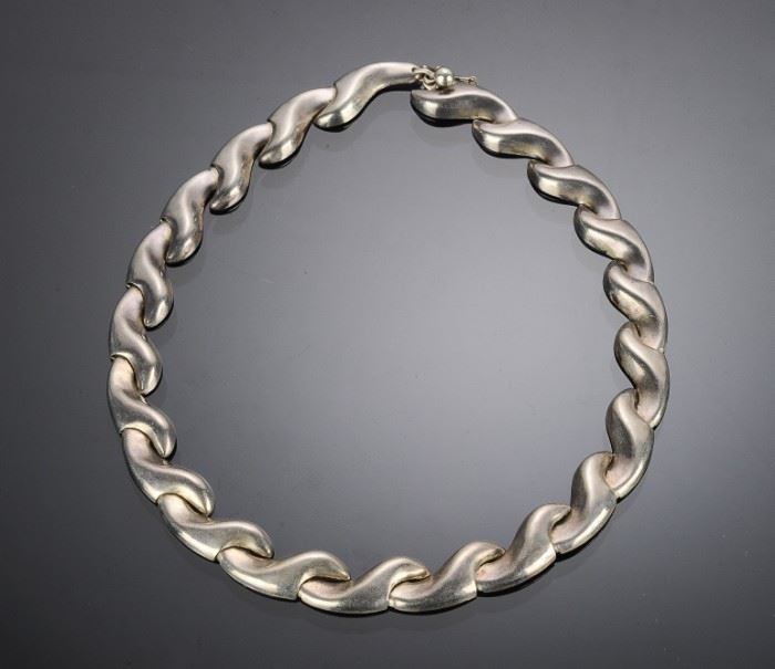 Taxco Mid-Century Modern Sterling Necklace