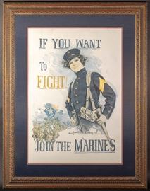 WWI Marine Recruit Poster Howard Chandler Christy