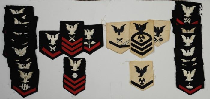 (36) Lot of US Naval Patches Inc. WWII Dated