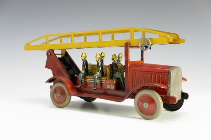 1930s Tin Fire Ladder Truck