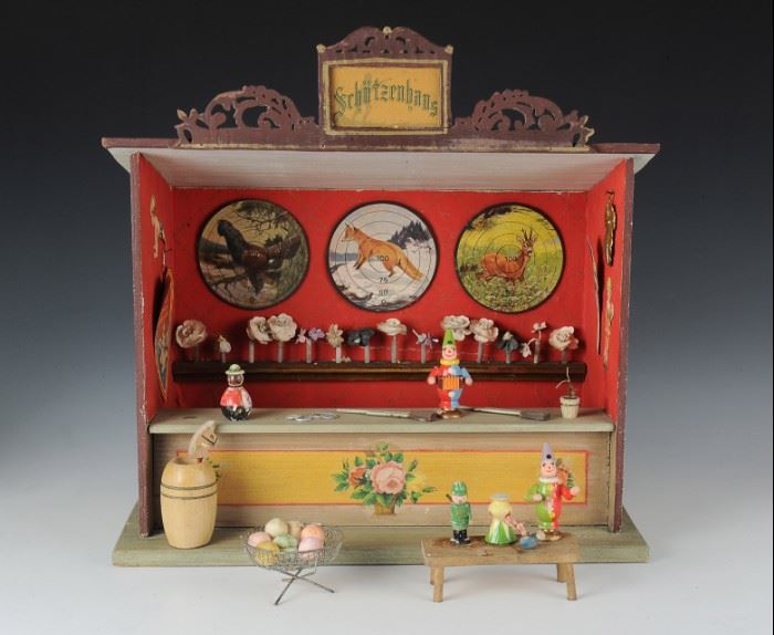 Antique German Carnival Shooting Gallery Toy