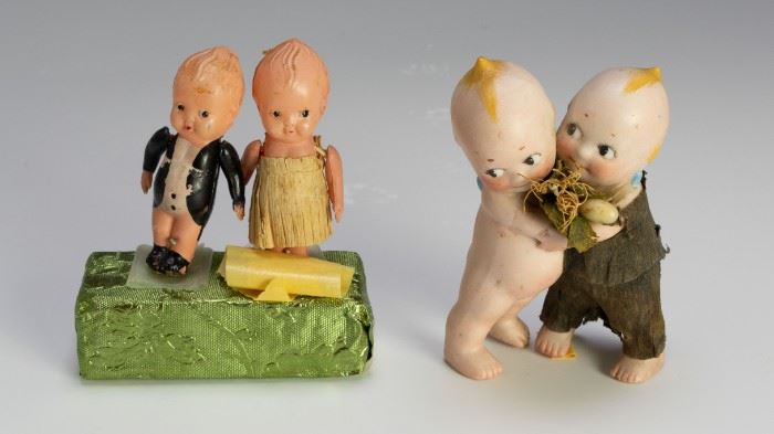 Kewpie Dolls, Inc Bisque and Celluloid