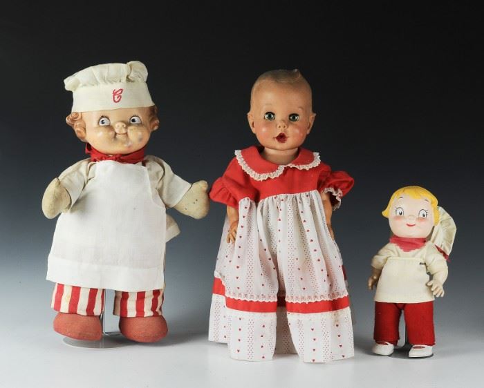 (3) Advertising Dolls, Campbell's Soup & Gerber
