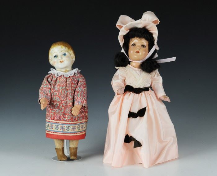 (2) Antique Composition Dolls inc Ideal