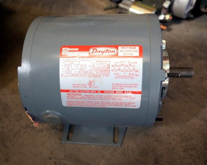 Dayton Electric Co Split Phase 1/3-1/6 HP Electric Motor New In Box, Small Electric Used Motors Qty 4 And More And Aluminum Screen Qty 2 Partial Boxes