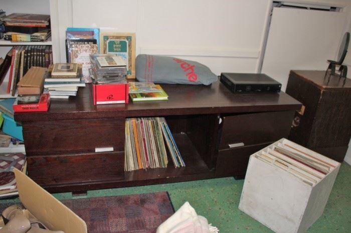 Office Credenza, Books, LPs and more