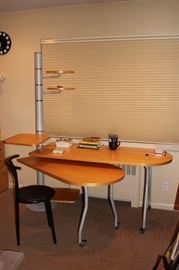Contemporary, Multi-Level Work Station and Chair